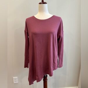 Pink Relaxed Long Sleeve T-Shirt